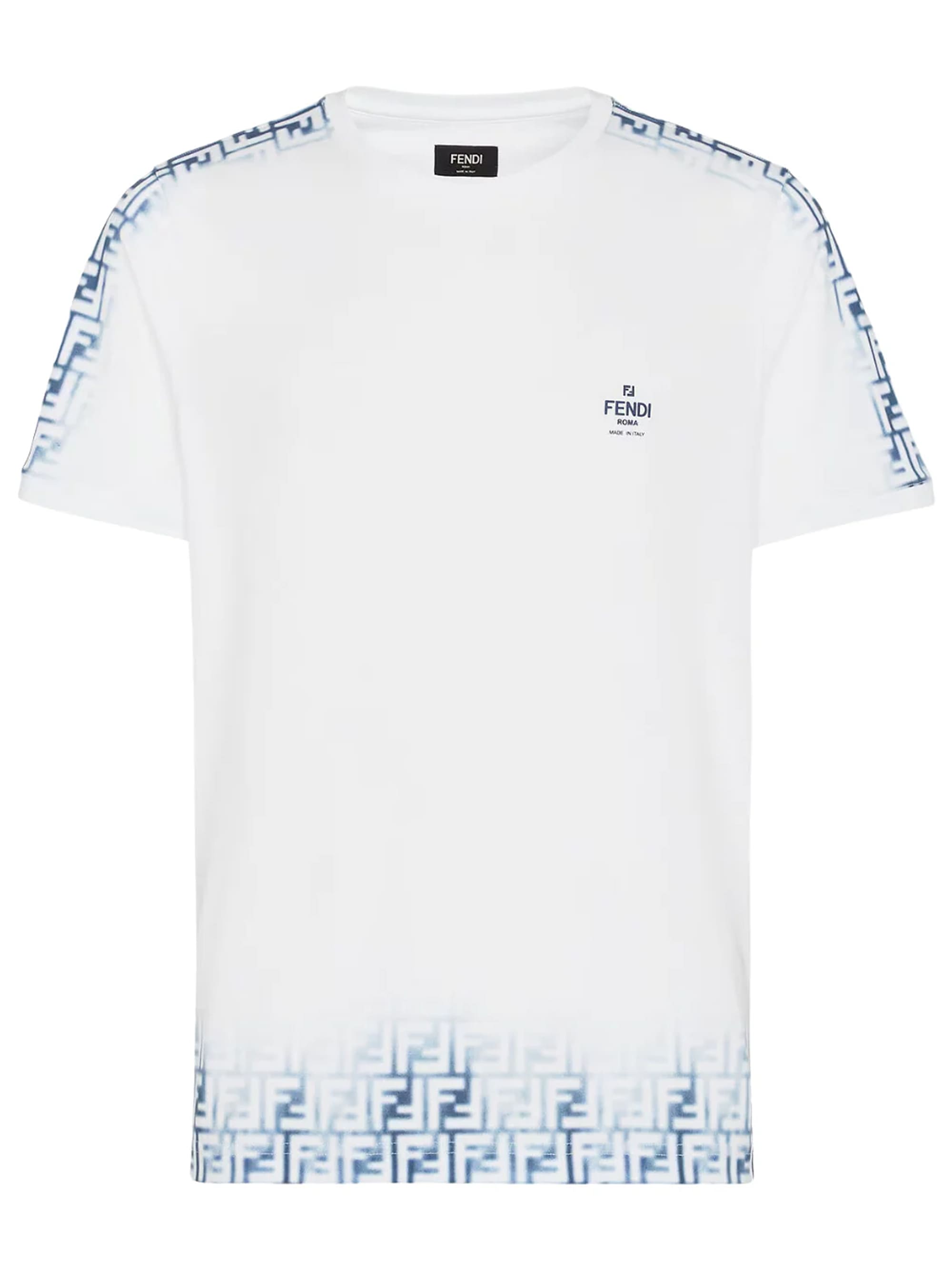 Fendi FF Monogram Faded Print Avio T-Shirt
