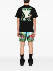 Casablanca Le Jeu Tennis Printed T-Shirt Black