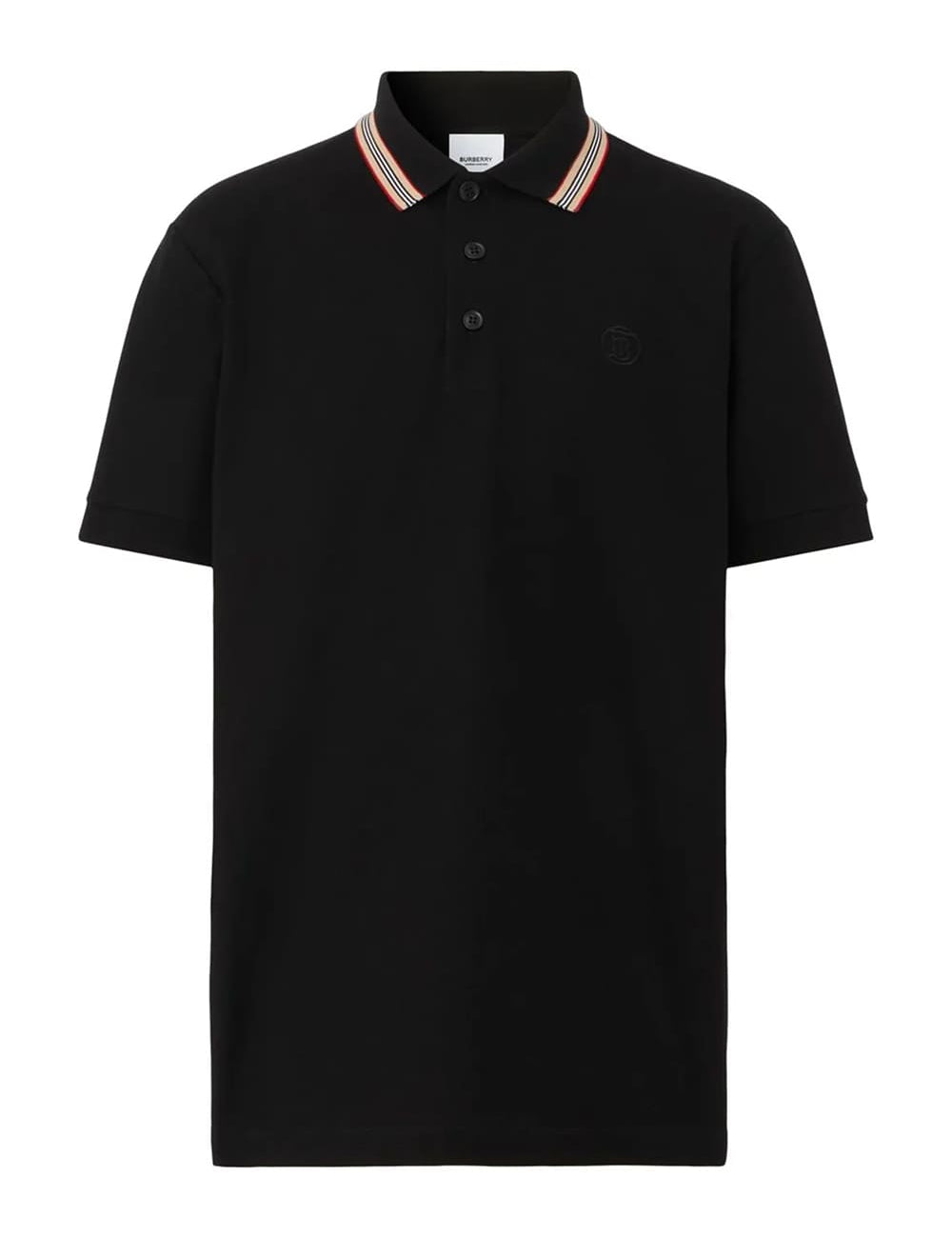 Burberry 'Pierson' TB Collar Polo-Shirt Black