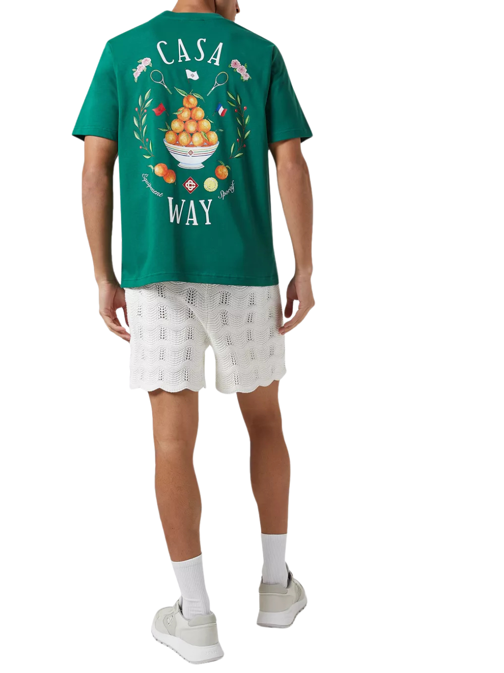 Casablanca Casa Way Print T-Shirt Tennis Green