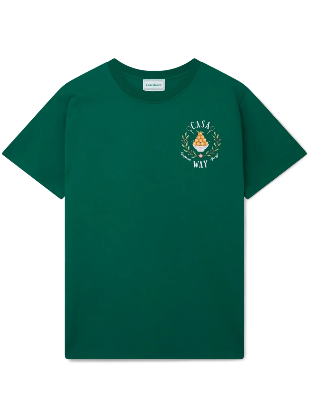 Casablanca Casa Way Print T-Shirt Tennis Green