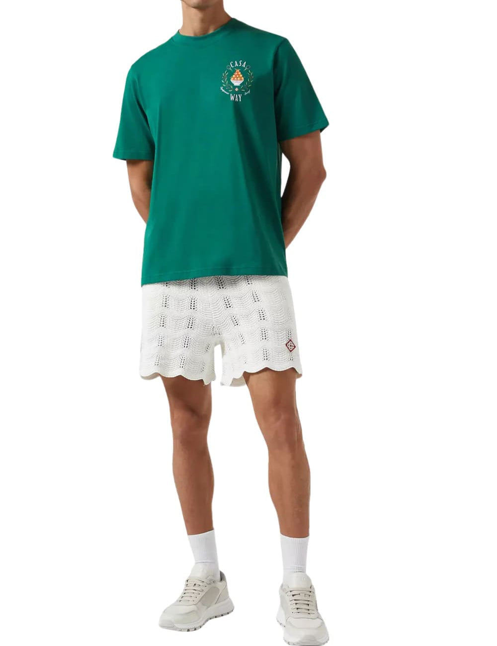 Casablanca Casa Way Print T-Shirt Tennis Green