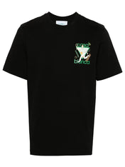 Casablanca Le Jeu Tennis Printed T-Shirt Black