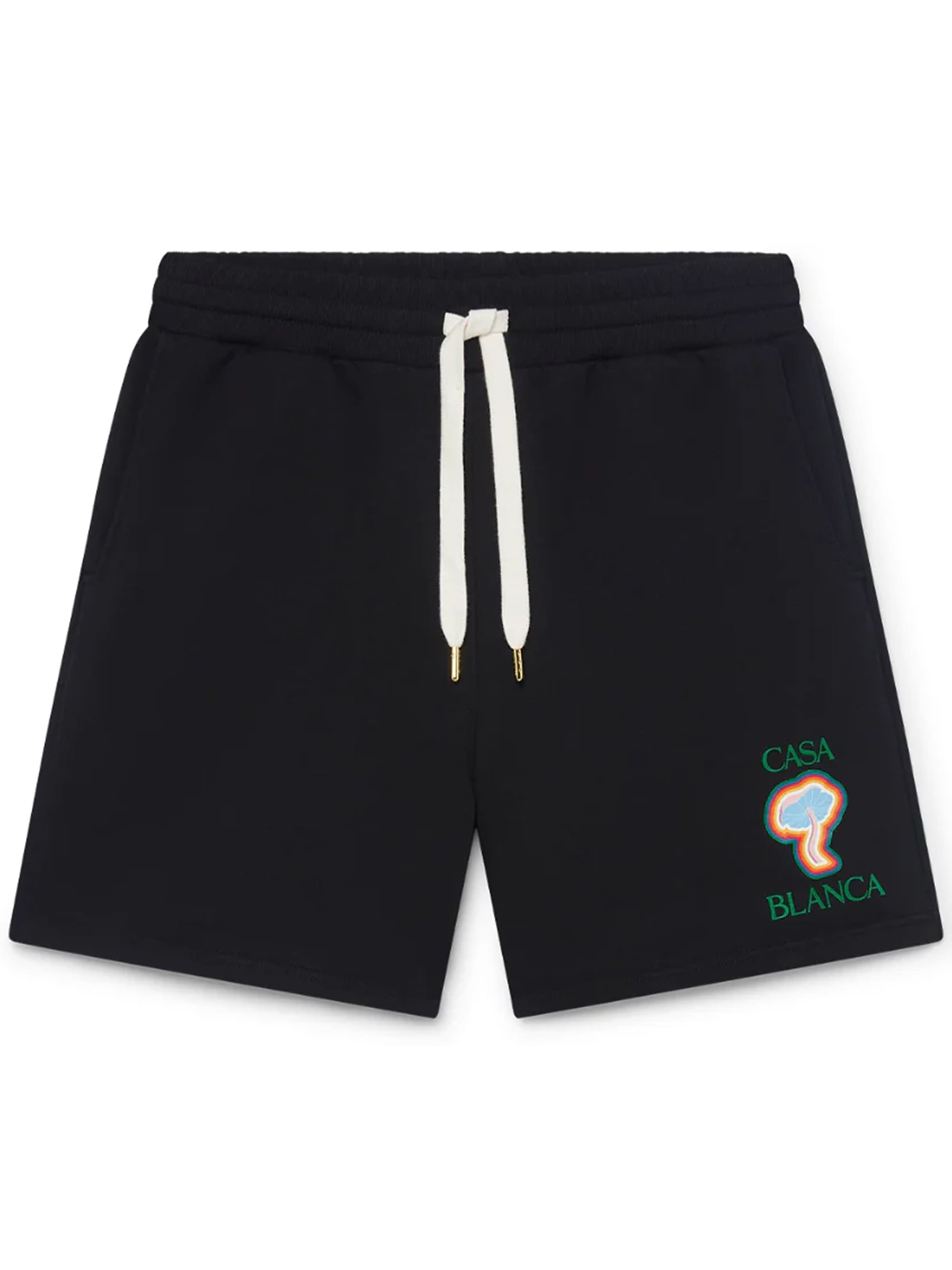 Casablanca Rainbow Mushroom Sweatshorts Black