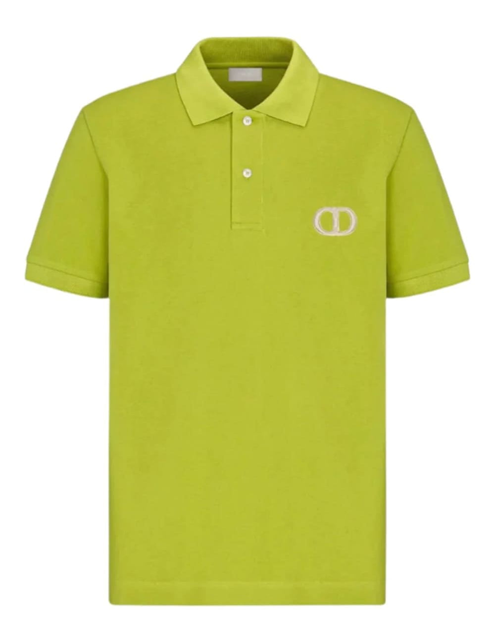Dior CD Icon Polo Shirt Lime Green