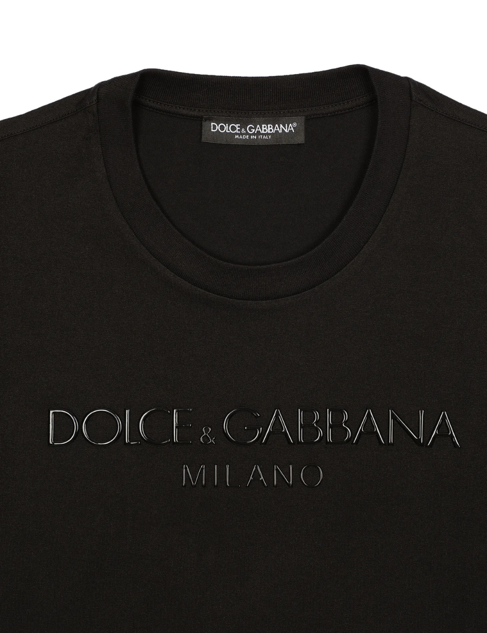 Dolce & Gabbana Black Sicily Logo Printed T-Shirt Black