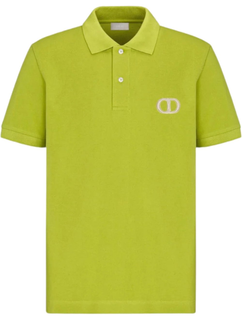 Dior CD Icon Polo Shirt Lime Green