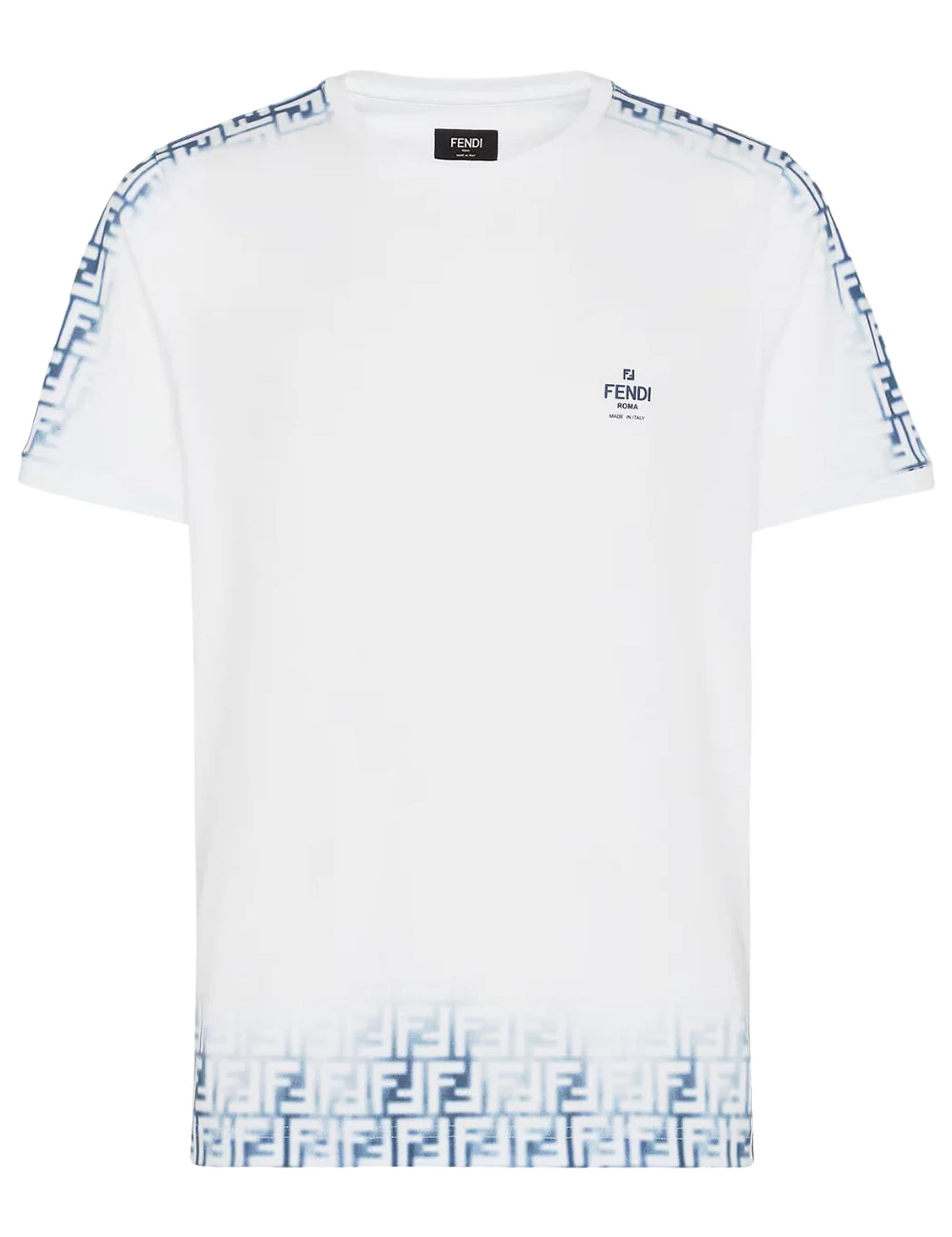 Fendi FF Monogram Faded Print Avio T-Shirt