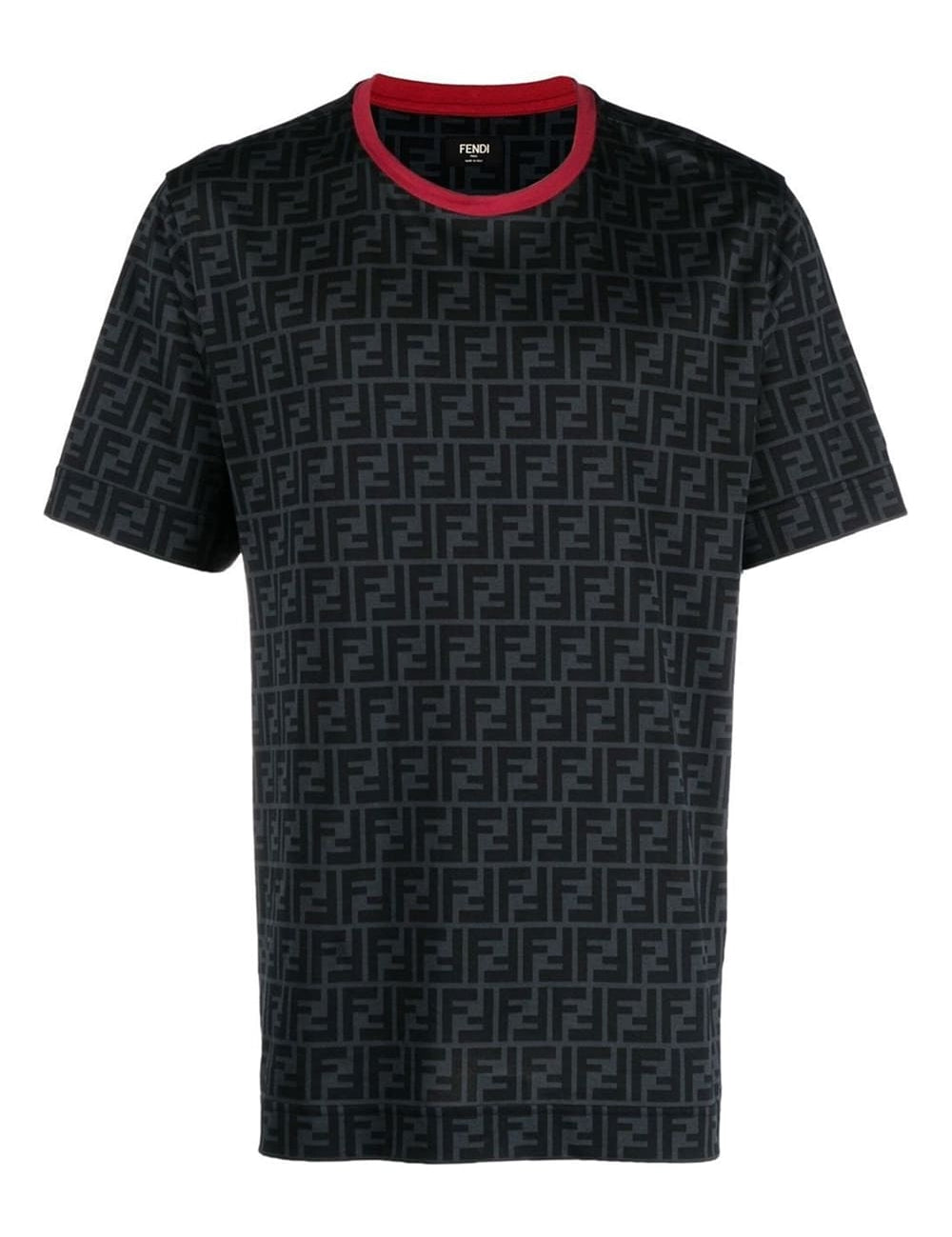 Fendi FF Zucca Print Monogram T-Shirt Grey