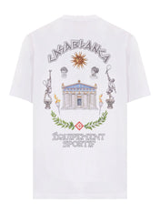 Casablanca Le Temple Du Sport Printed T-Shirt White