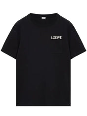 Loewe Pocket Embroidered Logo T-Shirt in White