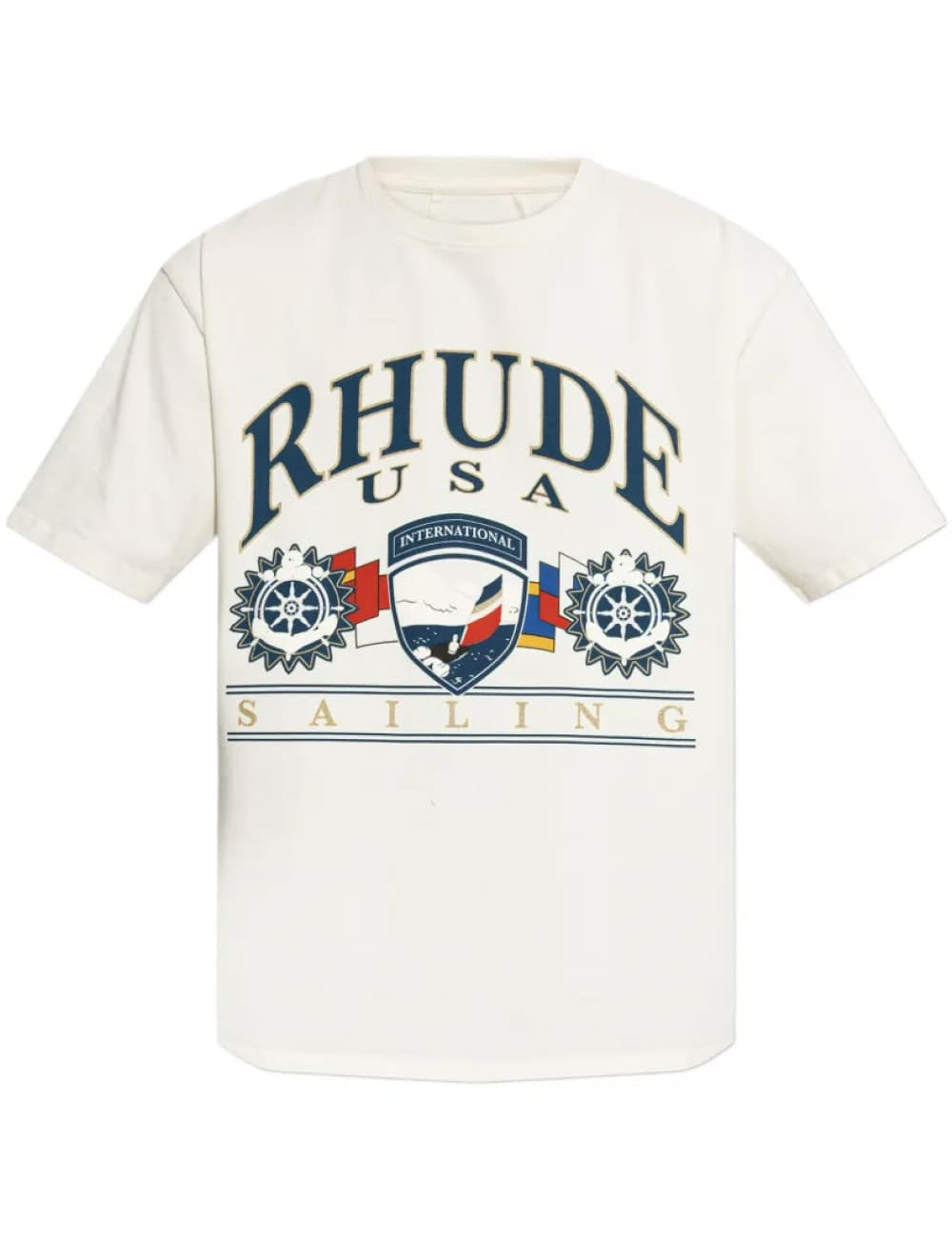 Rhude USA Sailing Icon T-Shirt White