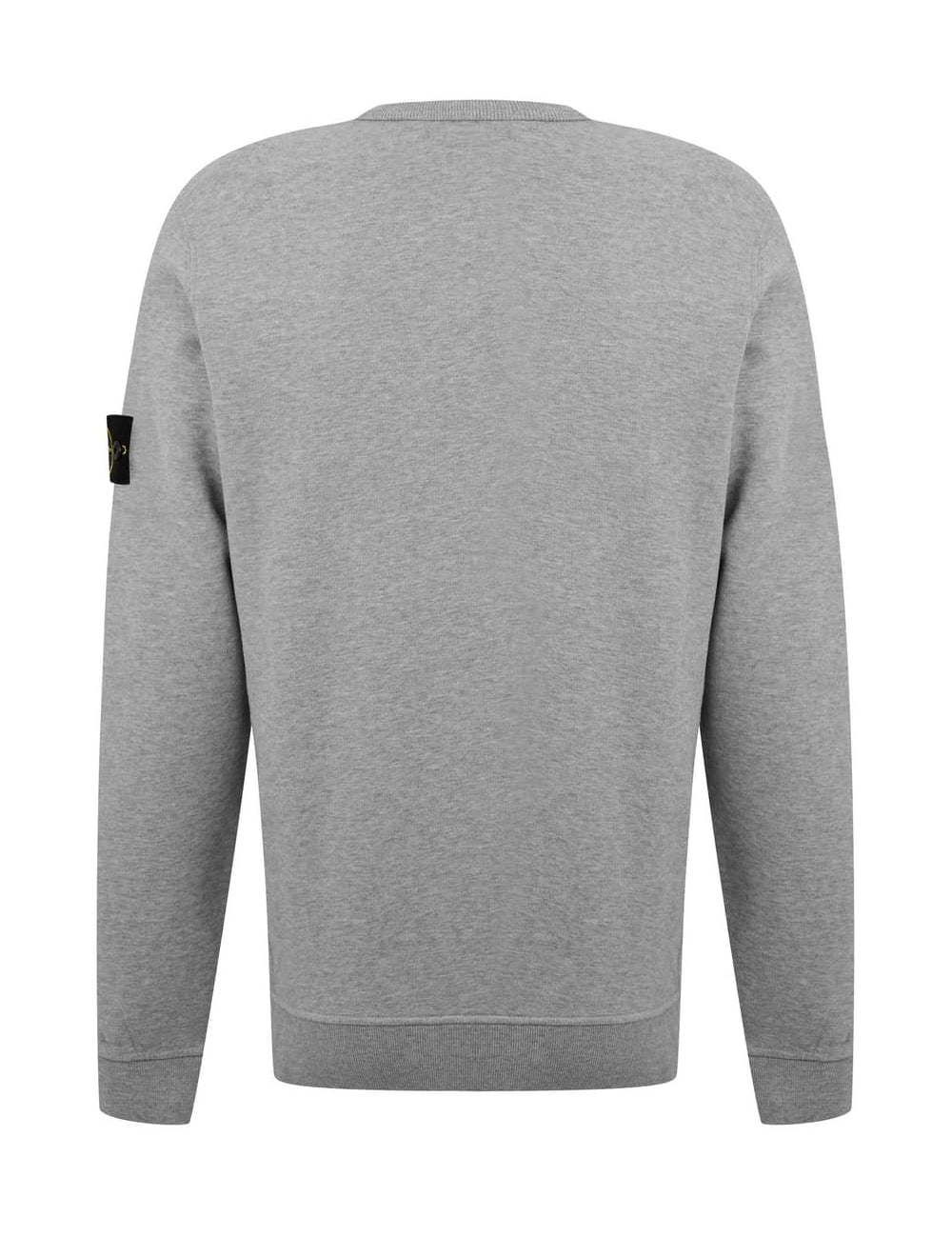Stone Island Logo Patch Cotton Sweatshirt Grey
