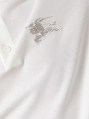 Burberry Knight Cotton Polo-Shirt White