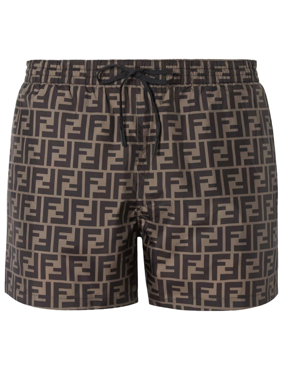 Fendi FF Print Swim Shorts Brown Monogram