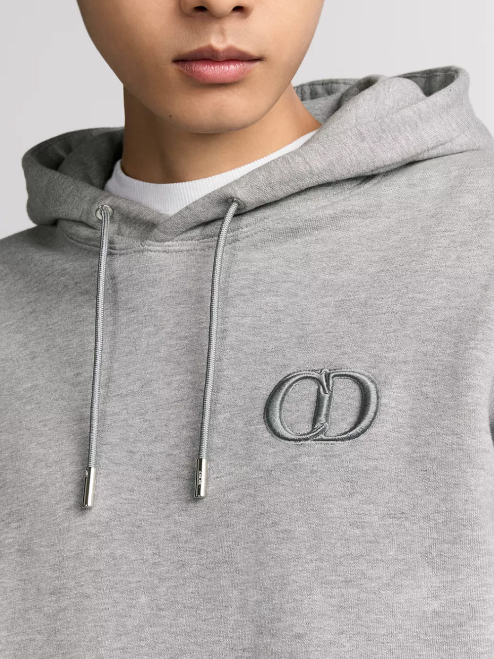 Dior CD Icon Hooded Sweatshirt Grey