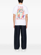 Casablanca Nature's Teacher Short-Sleeve T-Shirt White
