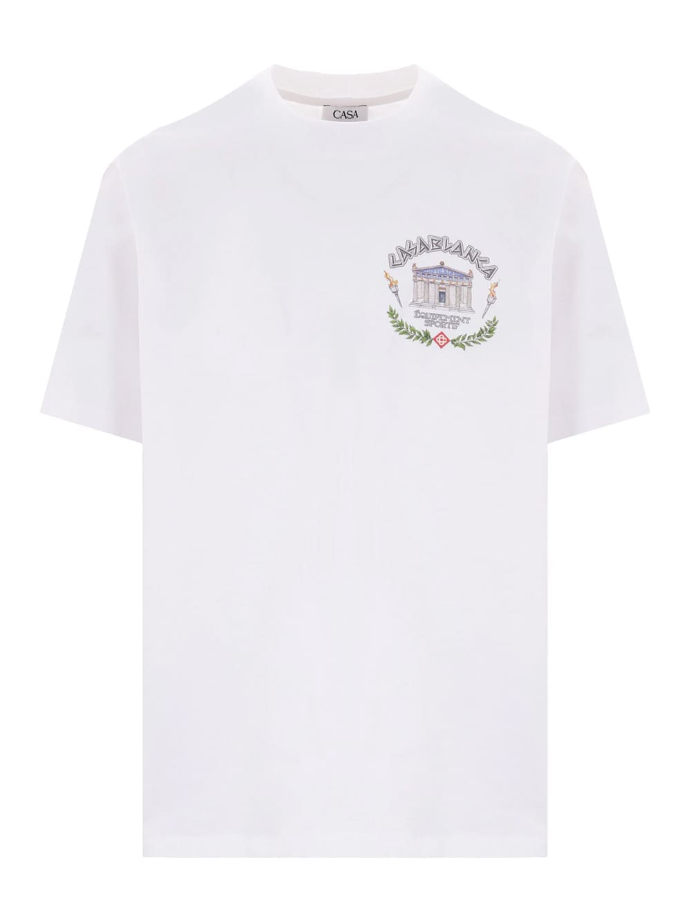 Casablanca Le Temple Du Sport Printed T-Shirt White