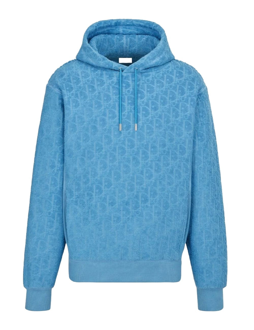 Dior Oblique Hooded Sweatshirt Terry Blue