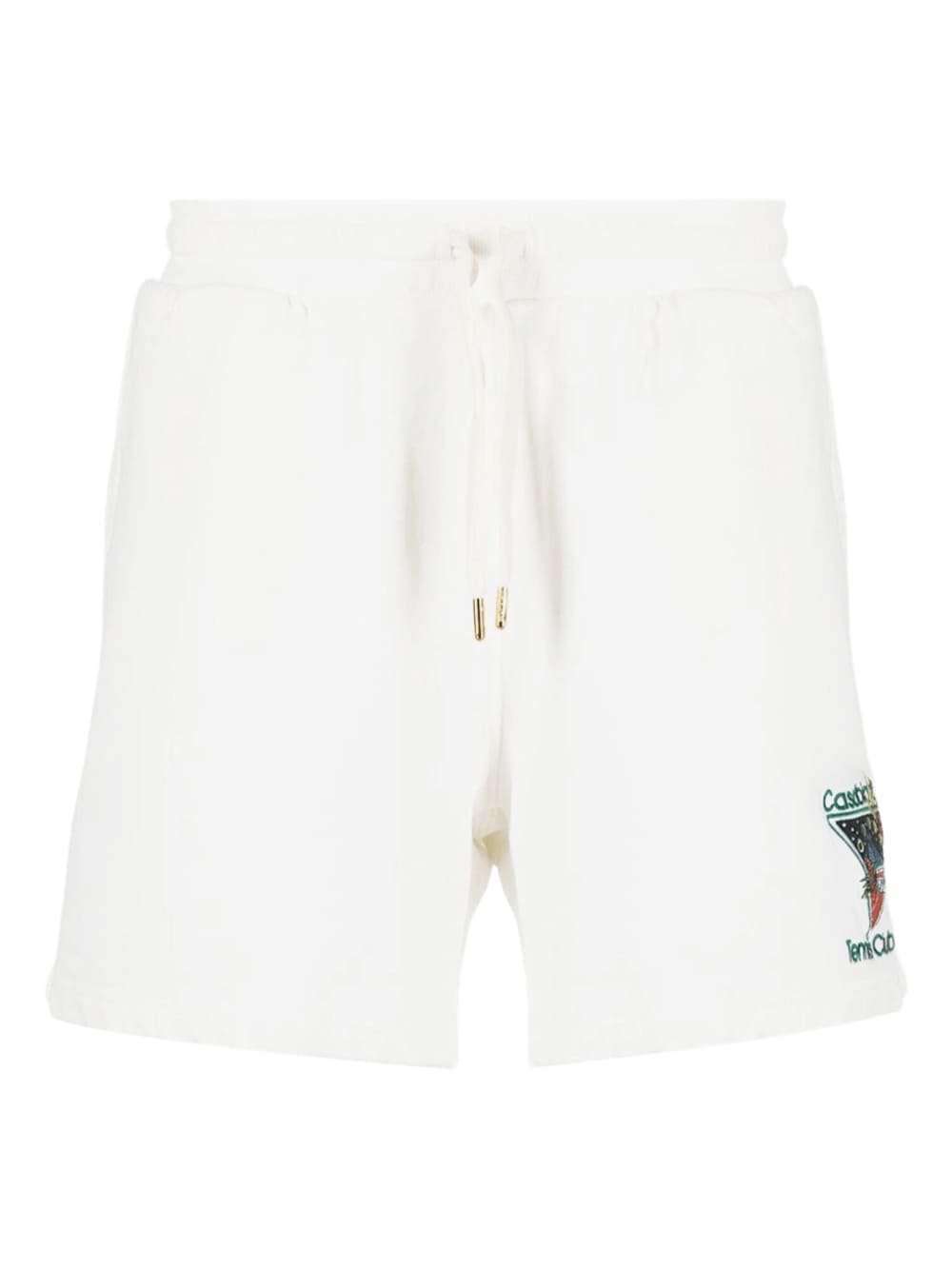Casablanca Tennis Club Cotton Shorts White