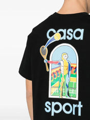 Casablanca Le Jeu Colore T Shirt Black