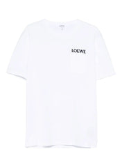 Loewe Pocket Embroidered Logo T-Shirt White