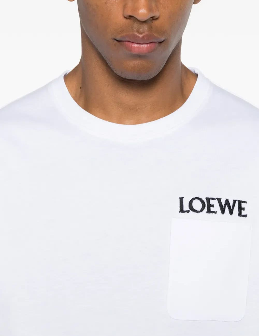 Loewe Pocket Embroidered Logo T-Shirt White