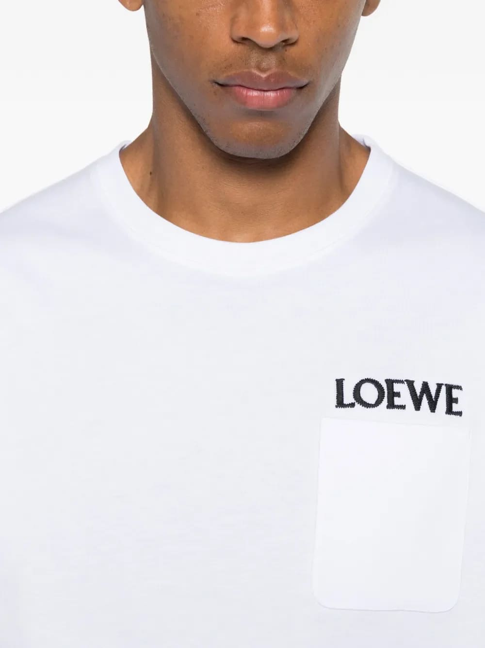 Loewe Pocket Embroidered Logo T-Shirt White