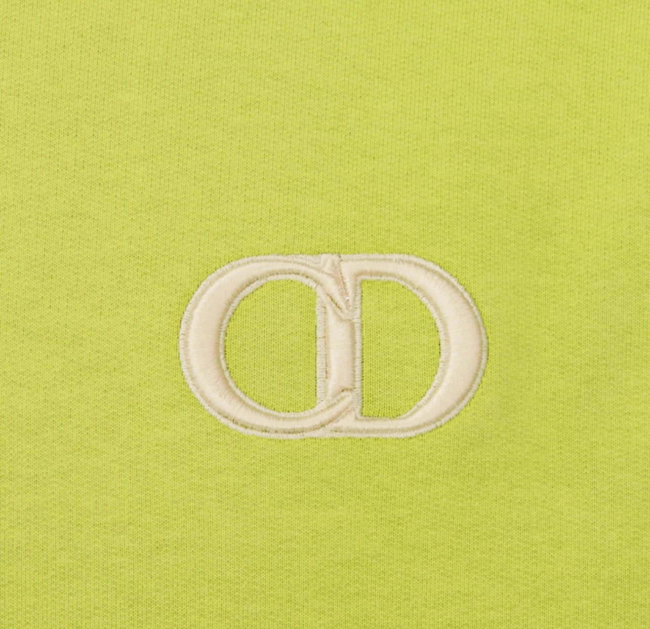 Dior CD Icon Hooded Sweatshirt Lime Green