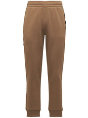 Burberry Check Panel Joggers Camel